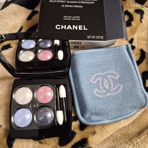 CHANEL Multi-Effect Quadra Eyeshadow - Pink, Light Blue, Silver, Deep Blue
